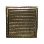 Решетка вентиляционная ZEIN РМ1515З, 150 х 150 мм, с сеткой золото металл