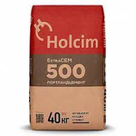 Цемент М-500,  д20 Holcim  40кг (г.Коломна) 35 шт