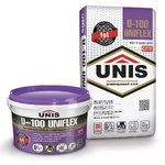 Клей для плитки керамогранита и камня  Юнис UNIFLEX U-100 эластичный 25 кг