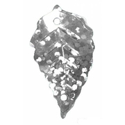 Пайетки «фигурки» Астра листик 23*18 мм (уп. 10 г) 50112 серебр.