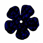 Пайетки «фигурки» Астра цветок 16 мм (уп. 10 г) А-50 черн.