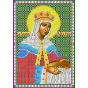 Ткань для вышивания бисером А4 КМИ-4325 «Св. Равноап. Царица Елена» 18*25,5 см