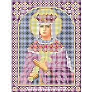 Ткань для вышивания бисером А5 иконы БИС МК-002 «Св. Александра» 12*16 см