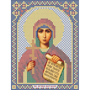 Ткань для вышивания бисером А5 иконы БИС МК-046 «Св. Наталья» 12*16 см