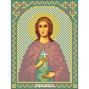Ткань для вышивания бисером А5 иконы БИС МК-083 «Св. Юлия» 12*16 см