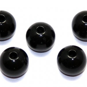 Бусины пластм. 10 мм (уп. 10 г)  H70 черный