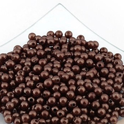 Бусины пластм. 10 мм (уп. 10 г) 158 коричневый