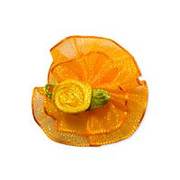 Цветы пришивные 1-80 оранжевый