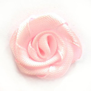 Цветы пришивные К-9081 розочка 1,9 см 123 розовый