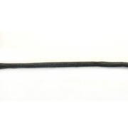 Шнур кожа иск. 3 мм (уп. 30 м) перламутровый черный