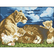 Рисунок на канве Гелиос Ф-003 «Львы» 44*34 см