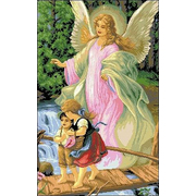 Рисунок на канве Гелиос И-010 «Ангел и дети» 43,5*66,5 см