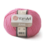 Пряжа Джинс (YarnArt Jeans), 50 г / 160 м, 42 ярко-розовый