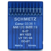 Иглы пром. маш. Schmetz DC*27/B-27 №120 для оверлоков (уп. 10 шт.)