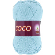 Пряжа Коко Вита (Coco Vita Cotton), 50 г / 240 м, 4323 св.-голубой