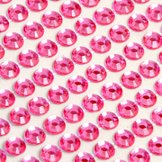 Стразы клеевые на листе 6 мм (уп. 504 шт.)розовый
