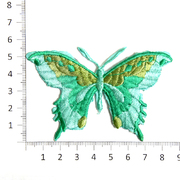 Термоаппликация №0411-0404 «Бабочка» (7а) 8*5,5 см бирюза