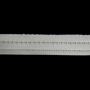 Регилин 12 мм с металлизированной нитью (гибкий)  белый уп. 60 м