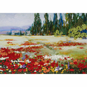Набор для вышивания Panna ЖК-2052 «Цветочное поле» 27,5*19,5 см
