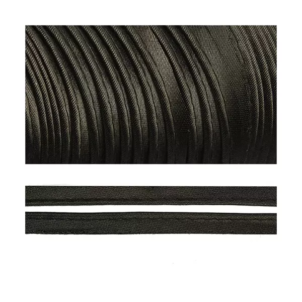 Кант атласный  3 мм (уп. 65.8 м) чёрный