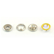 Кнопки «BABY»  9,5 мм (кольцо) (уп. 1440 шт.) нержавейка желтый