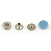 Кнопки 12,5 мм «альфа» (пластм. шляпка) голуб. 7174