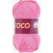 Пряжа Коко Вита (Coco Vita Cotton), 50 г / 240 м, 3854 розов.