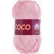 Пряжа Коко Вита (Coco Vita Cotton), 50 г / 240 м, 3866 нежно-розовый