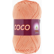 Пряжа Коко Вита (Coco Vita Cotton), 50 г / 240 м, 3883 персиковый