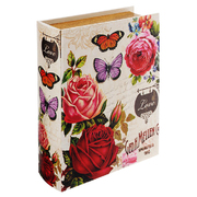 Шкатулка TL4555 «Бабочки в розах» книга 30*23*8 см