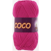 Пряжа Коко Вита (Coco Vita Cotton), 50 г / 240 м, 3885 малинов.