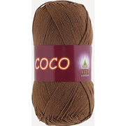 Пряжа Коко Вита (Coco Vita Cotton), 50 г / 240 м, 4306 коричн.
