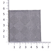 Термоаппликация AD1426 «Квадрат» 6*6 см св. серый