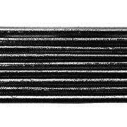 Шнур резиновый (шляпная резинка)  2.5 мм серебро Тур. рул. 100 м