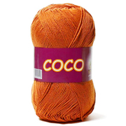 Пряжа Коко Вита (Coco Vita Cotton), 50 г / 240 м, 4329 терракотовый