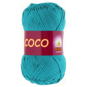 Пряжа Коко Вита (Coco Vita Cotton), 50 г / 240 м, 4310 изумруд ИМ