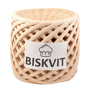 Пряжа Бисквит (Biskvit) (ленточная пряжа) ваниль