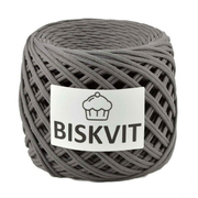 Пряжа Бисквит (Biskvit) (ленточная пряжа) графит