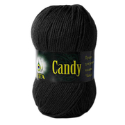 Пряжа Канди (Candy Vita), 100 г / 178 м 2513 черный
