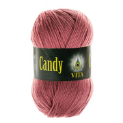 Пряжа Канди (Candy Vita), 100 г / 178 м 2504 брусника ИМ