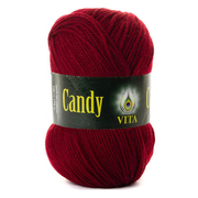 Пряжа Канди (Candy Vita), 100 г / 178 м 2508 бордо