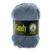 Пряжа Канди (Candy Vita), 100 г / 178 м 2539 темно-серый ИМ