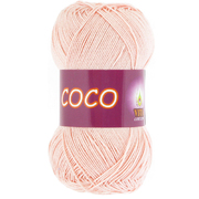 Пряжа Коко Вита (Coco Vita Cotton), 50 г / 240 м, 4317 лососевый