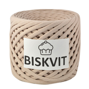 Пряжа Бисквит (Biskvit) (ленточная пряжа) 350 г/100 айвори