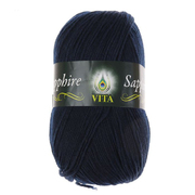 Пряжа Сапфир (Вита),100 г /250 м 1533 т. синий ИМ