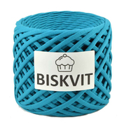Пряжа Бисквит (Biskvit) (ленточная пряжа) темно-бирюзовый