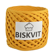 Пряжа Бисквит (Biskvit) (ленточная пряжа) горчица