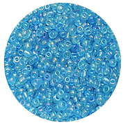 Бисер Астра (уп. 20 г) №0163 голубой прозрачный радужный