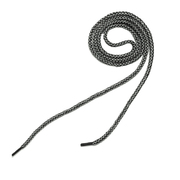 Шнурки  арт.841-Н  5 мм 100 см серый/чёрный
