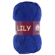 Пряжа Лили (Lily Vita Cotton), 50 г / 125 м, 1629 синий ИМ